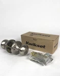 Kwikset Cove Satin Nickel Non-locking Passage Knob For Closet/hallway Doors. Fixed Price $8.99.