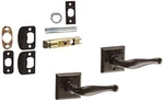 Baldwin PVCURTSR112 Reserve Privacy Curve With Traditional Square Rose Aged. Fixed Price $140.72.