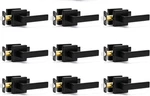 9 Pack Passage Door Handles Matte Black Knobs, Interior Squar.... Fixed Price $76.46.