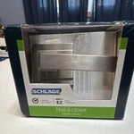 Schlage Satin Nickel Passage Door Lever Hall & Closet Universal F10 Nbk 619. Fixed Price $14.00.