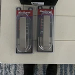 2-PACK Kwikset Singapore Dummy Door Handle, Single Sided Lever Satin Nickel. Fixed Price $12.20.