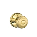 Schlage F51A-GEO-605 Georgian Knob Keyed Entry Lock, Bright Brass. Fixed Price $57.69.