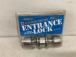 Builders Square Keyed Entrance Lock Bell Style Knob Satin Chrome. Fixed Price $11.99.