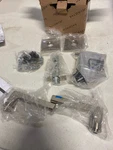 Baldwin 5162056PASS Door Lever Set With R017 Rose - Estate Collection Satin Nick. Fixed Price $193.05.