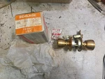 Vintage Schlage F40S Copper Brass Color Privacy Lock Nos. Fixed Price $35.00.