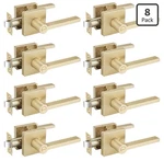 Ehomeware 8 Packs Gold Heavy Duty Door Handle Interior,privacy Lever. Fixed Price $107.39.