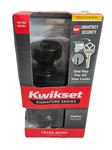 Kwikset Signature Series Keyed Entry Doorknob - Pismo Matte Black. Fixed Price $34.99.