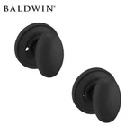 Baldwin Estate 5025 Classic Knob Set 5048 Circle Rose Satin Black Privacy GR2. Fixed Price $158.60.