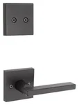 Kwikset 973HFLSQTV1 Halifax Lever Non-turning Dummy Interior Pack Black. Fixed Price $38.00.