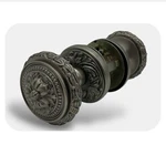 Omnia Passage Door Knob Set 260 Style Handle & Round Rose Lacquered Satin Nickel. Fixed Price $299.99.
