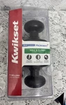 Kwikset Hall & Closet Door Knob Black Microban Protection New. Fixed Price $10.00.