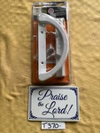 Prime-line 1225 Diecast, White, Patio Door Handle. Fixed Price $25.00.