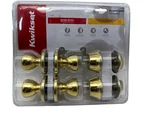 Kwikset Tylo Door Knob Keyed Entry & Deadbolt Bright Brass 92420-031 New. Fixed Price $49.95.