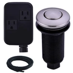 Sinkingdom Sinktop Air Switch Kit With Brushed Nickel Long Button(brass Cover) F. Fixed Price $47.10.