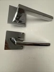 Emtek 5110HLORHUS26 Passage Square Rosette Helios Lever Polished Chrome. Fixed Price $120.00.