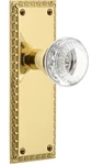 Nostalgic Warehouse Neoclassical Plate With Crystal Knob In Brass. Fixed Price $31.99.