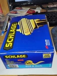 Schlage Accent Bright Brass Bed Bath Door Knob Locking Curvy Handle. Fixed Price $19.99.