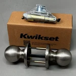 Kwikset Polo Passage Hall/closet Knob 200P 15 6AL Satin Nickel 92001-556. Fixed Price $6.72.