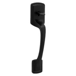 Kwikset Prague Matte Black Entry Door Handle Only With Pismo Round Knob. Fixed Price $69.99.