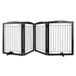 Vevor Dog Gate 32X96.5 Inch Pet Foldable Brown. Fixed Price $79.99.