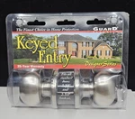 Guard Security Entry Lockset Oval S/nickel - New. Fixed Price $28.88.