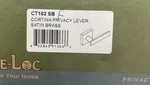Sure-loc CT102 Sb Cortina Privacy Door Lever Set Satin Brass *read*. Fixed Price $39.99.