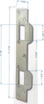 Gatehouse Security Latch Strike Door Satin Nickel Finish #0252984 Model U10385-L. Fixed Price $9.99.