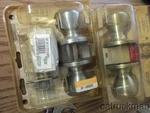 3 Sets Of Kwikset Brushed Nickel Door Lock Assemblies Keyed Alike- Nib. Fixed Price $58.50.