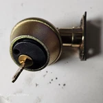 Maxgrade One Sided Deadbolt With Key And Striker (see Pictures). Fixed Price $13.00.