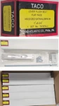 Taco Lever Flush Bolt Door Lock Satin Aluminum 1" 6 No TA197ALU Boxed Lot Of. Fixed Price $63.00.