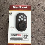 Kwikset Smartcode Touchpad Keyless Electronic Deadbolt, Venetian Bronze. Fixed Price $85.00.