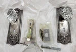 Nostalgic Warehouse Doorknob Meadows Plate W/keyhole Oval Fluted Crystal Glass. Fixed Price $79.00.