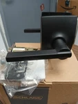 Schlage Lever Passage Set. Black Finish. Fixed Price $29.95.
