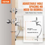 Vevor Front Door Handle Deadbolt Set, Satin Nickel Lock With. Fixed Price $45.90.