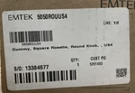 Emtek 5050ROUUS4 Round Dummy Knobset W/ Square Rosette- Satin Brass *parts Only*. Fixed Price $29.99.