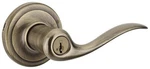 New Kwikset Tustin Keyed Entry Smartkey Lever Satin Nickel 97402-656 Reversible. Fixed Price $29.99.
