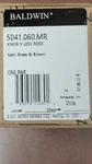 Baldwin Pair Of Estate Knobs Without Rosettes Satin Brass And Brown 5041060M. Fixed Price $48.21.
