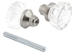 Defender Security In. Satin Nickel Fluted Glass Door Knob 28315 Prime-line.. Fixed Price $15.00.