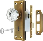 Newliplace Mortise Lock Set Interior Door Antique Brass Knobs Skeleton Key. Fixed Price $44.99.