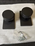 Emtek 5052ROUUS19 Round Knobset Non-turning Two-sided Dummy Door Black. Fixed Price $60.00.
