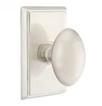 Emtek Satin Nickel Egg Brass Modern Passage Knobset 810EUS15. Fixed Price $75.00.