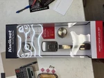Kwikset Henley Single Cylinder Door Handle W/round Maven Knob. Fixed Price $50.00.