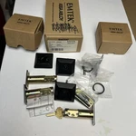 Emtek Assa Abloy Deadbolt Lock Set Oil Rubbed Bronze Black Used. Fixed Price $44.99.