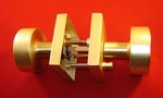 Gold Door Knob For Hallway, Closet And Bathroom Brushed (1 Pack) Euvovito. Fixed Price $24.00.