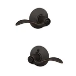 Schlage F40 716 Accent Door Lever, Bed & Bath Privacy Lock, Aged Bronze. Fixed Price $30.00.