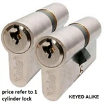Yale Keyed Alike Cylinder Lock Upvc Door Euro Profile 2 Keys Same Twins. Fixed Price $39.00.