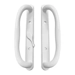 Brixwell Offset Latch Patio Door Handle Without Key, 10" White Finish. Fixed Price $78.10.