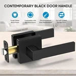 Ticonn Black Passage Door Handle Heavy Duty, Matte Reversible Square. Fixed Price $25.49.