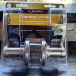 New Ultra Security Satin Nickel Lever Handle Dummy Non-functioning Door Knob. Fixed Price $17.95.