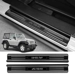 Zzeqyg 2 Pcs Stainless Steel Door Sill Protector Compatible With Jeep Wrangle.... Fixed Price $102.34.